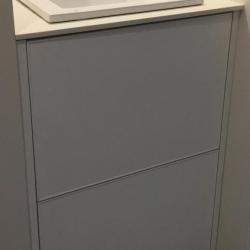 armoires de bain non toxiques en aluminium texturé blanc Languedoc Rousillon Pezenas