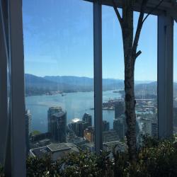 Blick von der Dachterasse in Vancouver